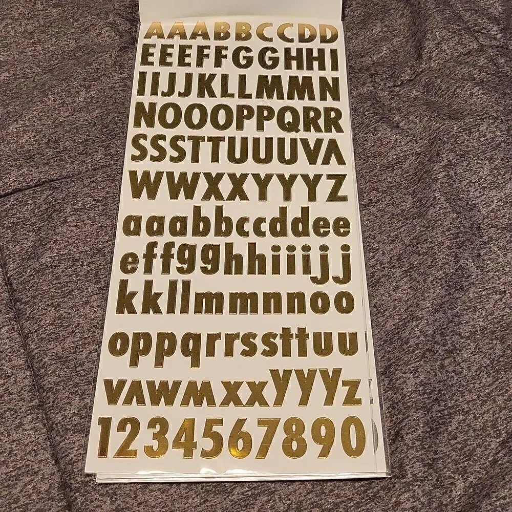 Letters/Number Stickers